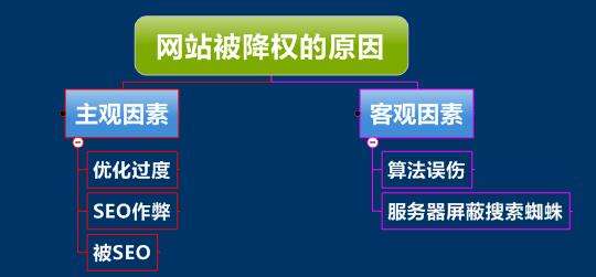 <b>网站被降权的原因</b>