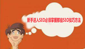 新手进入SEO行业必须掌握那些SEO技巧方法
