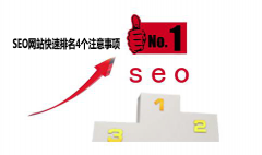 <b>浅谈SEO网站快速排名4个注意事项技巧</b>