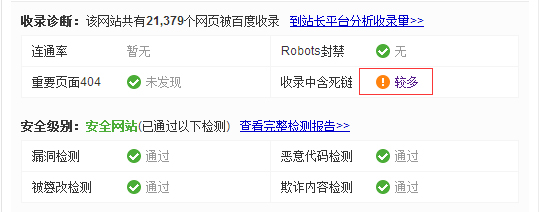 网站死链接处理