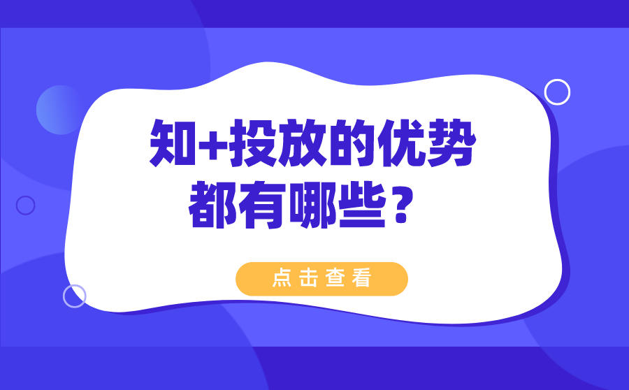 <b>知+投放的优势都有哪些？</b>
