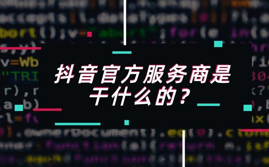 <b>抖音官方服务商是干什么的？与一般服务商有什么不同？</b>
