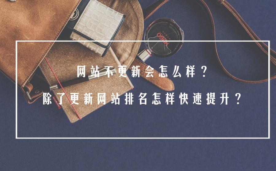 <b>网站不更新会怎么样？除了更新网站排名怎样快速提升？</b>