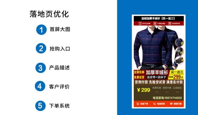 今日头条中小电商广告落地页设置