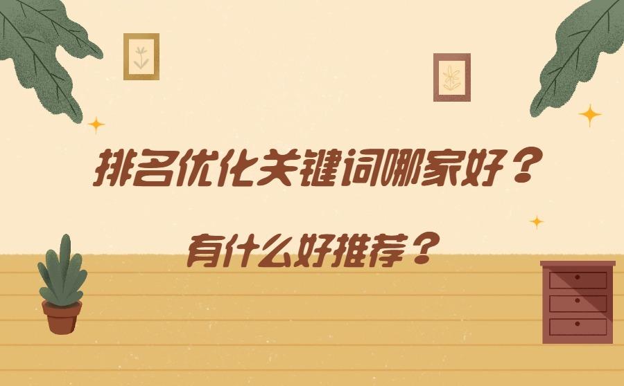 <b>排名优化关键词哪家好？有什么好推荐？</b>