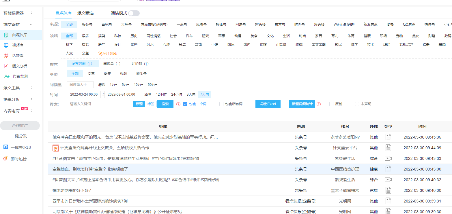 自媒体追热点的宝藏网站，快点收藏起来