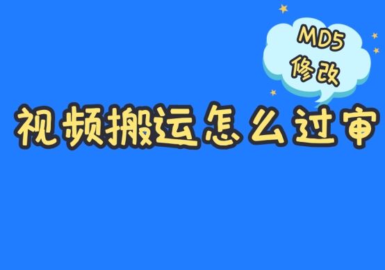 如何使视频动作易于审查，如何难以重复MD5