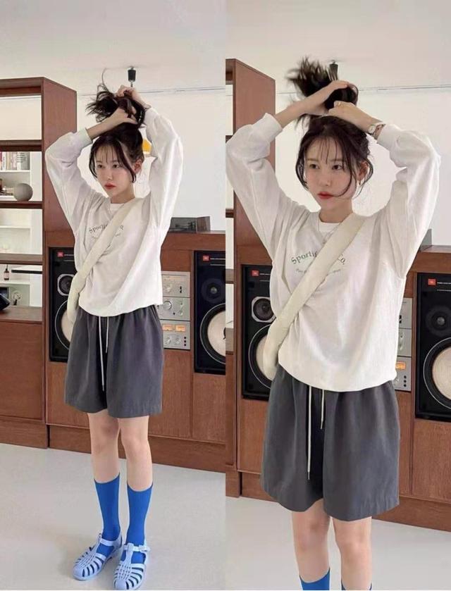 京东夏季女装时尚短裤套装（夏天还是短裤最时髦）(4)