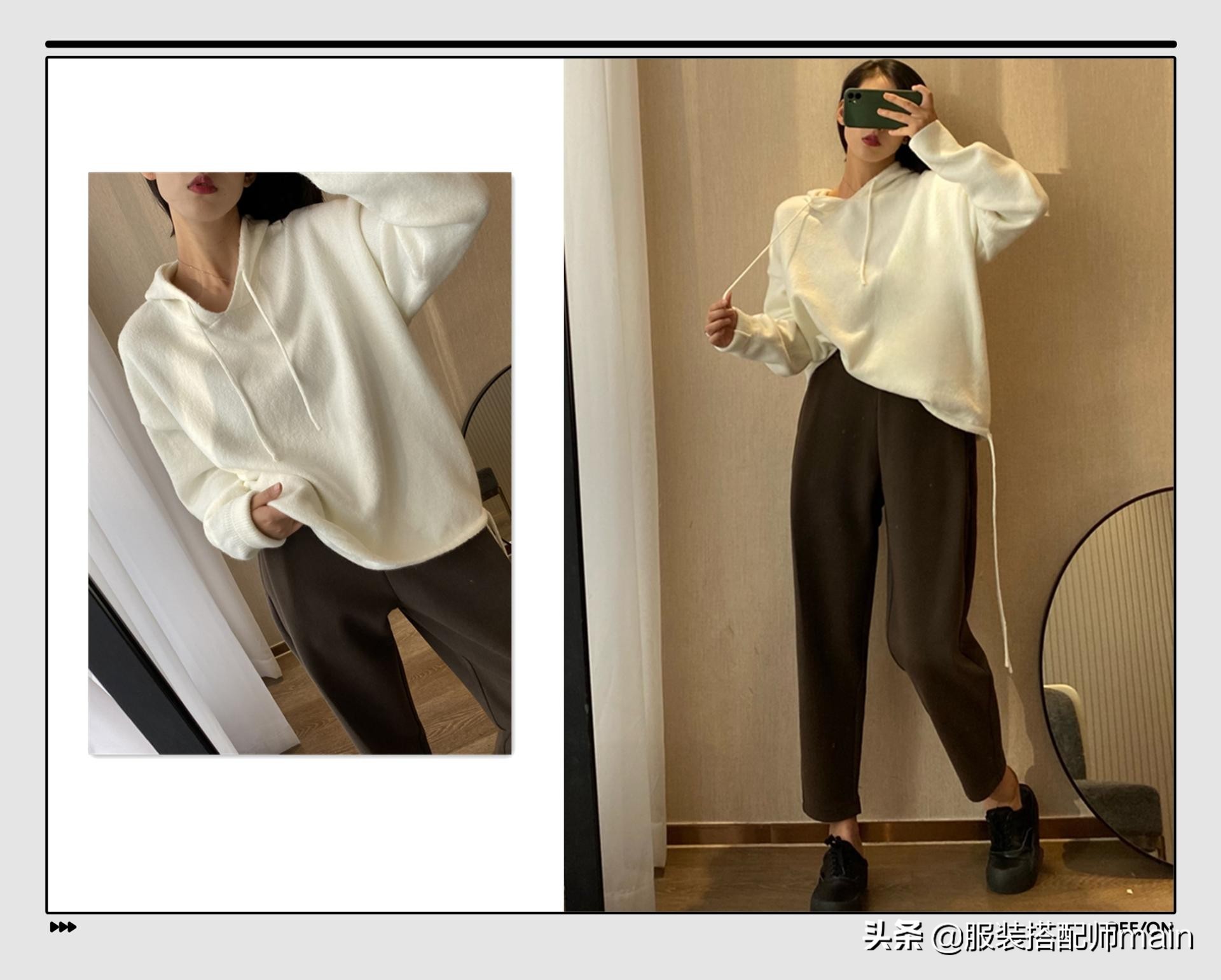 哈伦裤搭配什么鞋子好看（秋天的“哈伦裤”该怎么穿）(12)