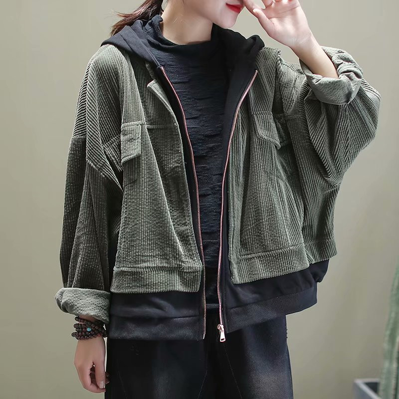 复古衣服批发女装（入春的第一件短外套复古风短外套）(3)
