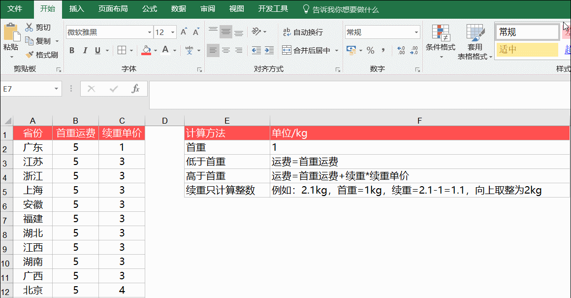 快递费计算公式简单（快递邮费计算方法）(4)